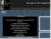 Tablet Screenshot of longstreetsociety.org